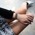 Liens Panda | Bracelet Kismet de luxe | Noir x Argent
